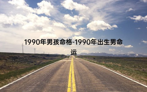 1990年男孩命格-1990年出生男命运