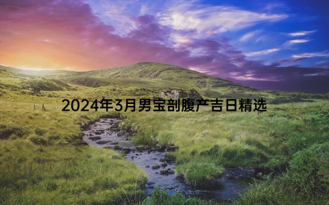 2024年3月男宝剖腹产吉日精选