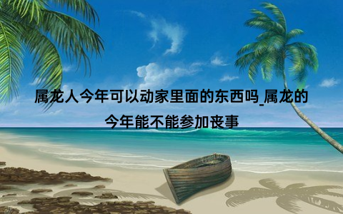 属龙人今年可以动家里面的东西吗_属龙的今年能不能参加丧事