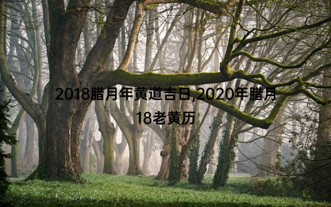 2018腊月年黄道吉日,2020年腊月18老黄历