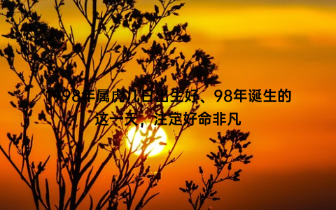 1998年属虎几日出生好、98年诞生的这一天，注定好命非凡