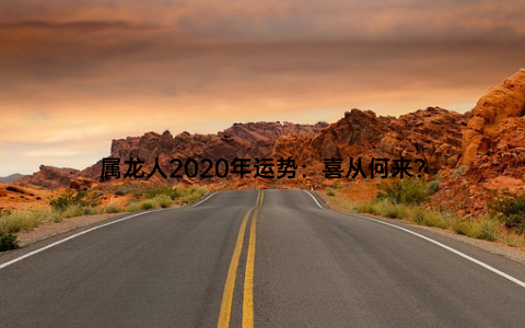 属龙人2020年运势：喜从何来？