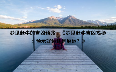 梦见赶牛的吉凶预兆—《梦见赶牛吉凶揭秘：预示好运还是厄运？》