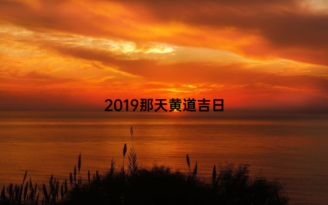 2019那天黄道吉日