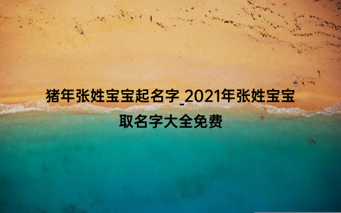 猪年张姓宝宝起名字_2021年张姓宝宝取名字大全免费