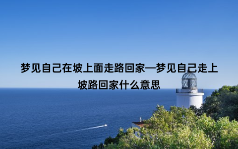 梦见自己在坡上面走路回家—梦见自己走上坡路回家什么意思