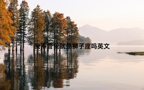 我不管我就是狮子座吗英文