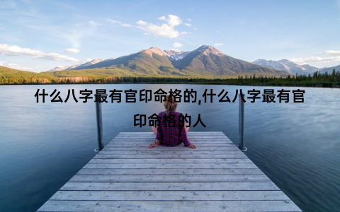 什么八字最有官印命格的,什么八字最有官印命格的人