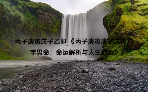 丙子庚寅戊子乙卯_《丙子庚寅庚子戊寅八字男命：命运解析与人生启示》