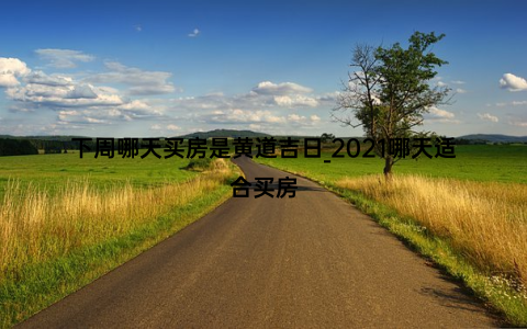 下周哪天买房是黄道吉日_2021哪天适合买房