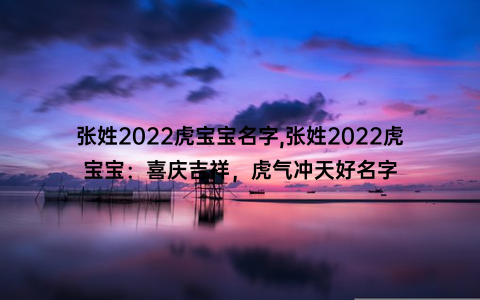 张姓2022虎宝宝名字,张姓2022虎宝宝：喜庆吉祥，虎气冲天好名字