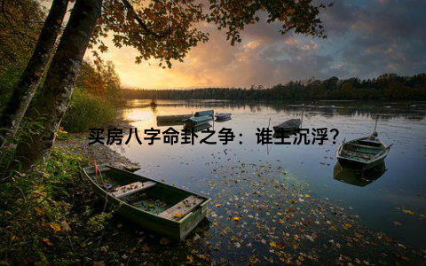 买房八字命卦之争：谁主沉浮？