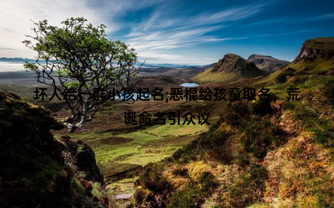 坏人给一群小孩起名;恶棍给孩童取名，荒诞命名引众议