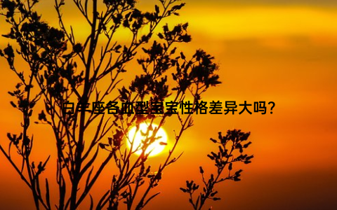 白羊座各血型宝宝性格差异大吗？