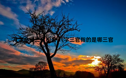 八字命理三官相会;八字三官指的是哪三官