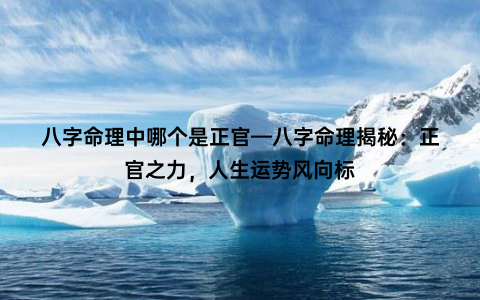 八字命理中哪个是正官—八字命理揭秘：正官之力，人生运势风向标