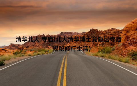 清华北大 寺庙(北大清华博士竟隐居寺庙，揭秘修行生活)