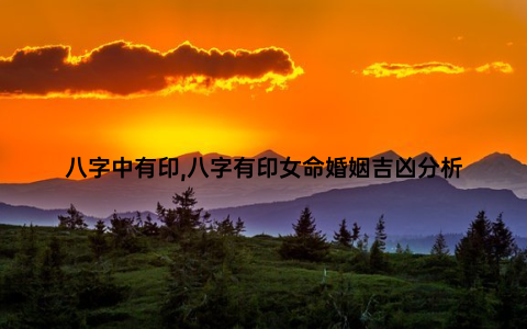 八字中有印,八字有印女命婚姻吉凶分析